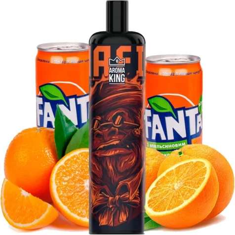 Безнікотинова Одноразова Електронна Сигарета Aroma King Dark Knight Orange Soda (Оранж Сода) (5000 Затяжок)